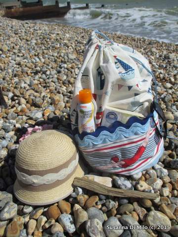 beach bag - hat and suncream